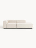 Lennon Modular Ottoman in Linen Blend — Off-White