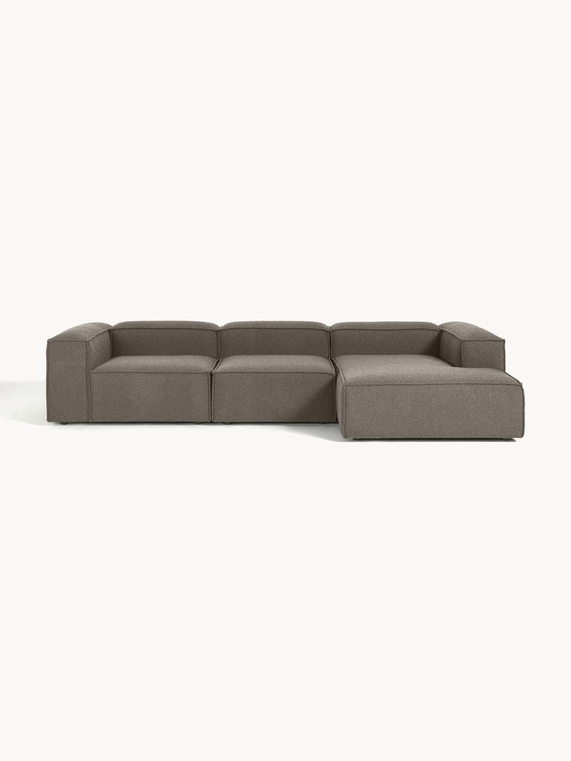 Lennon Modular Bouclé Corner Sofa (4-seater) — Dark Grey