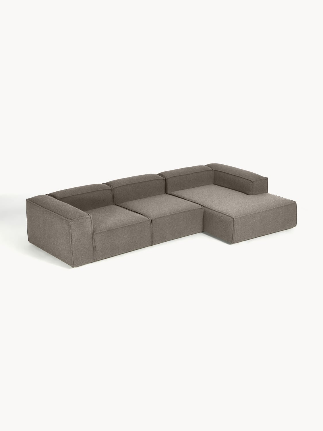 Lennon Modular Bouclé Corner Sofa (4-seater) — Dark Grey