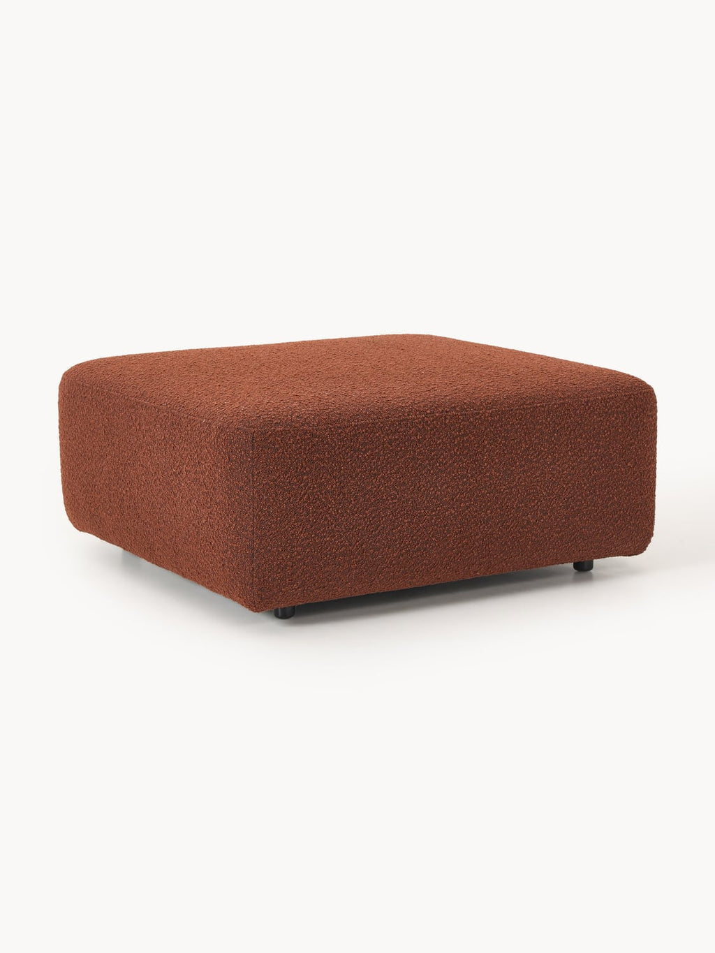Anton Bouclé Sofa Ottoman — Brown