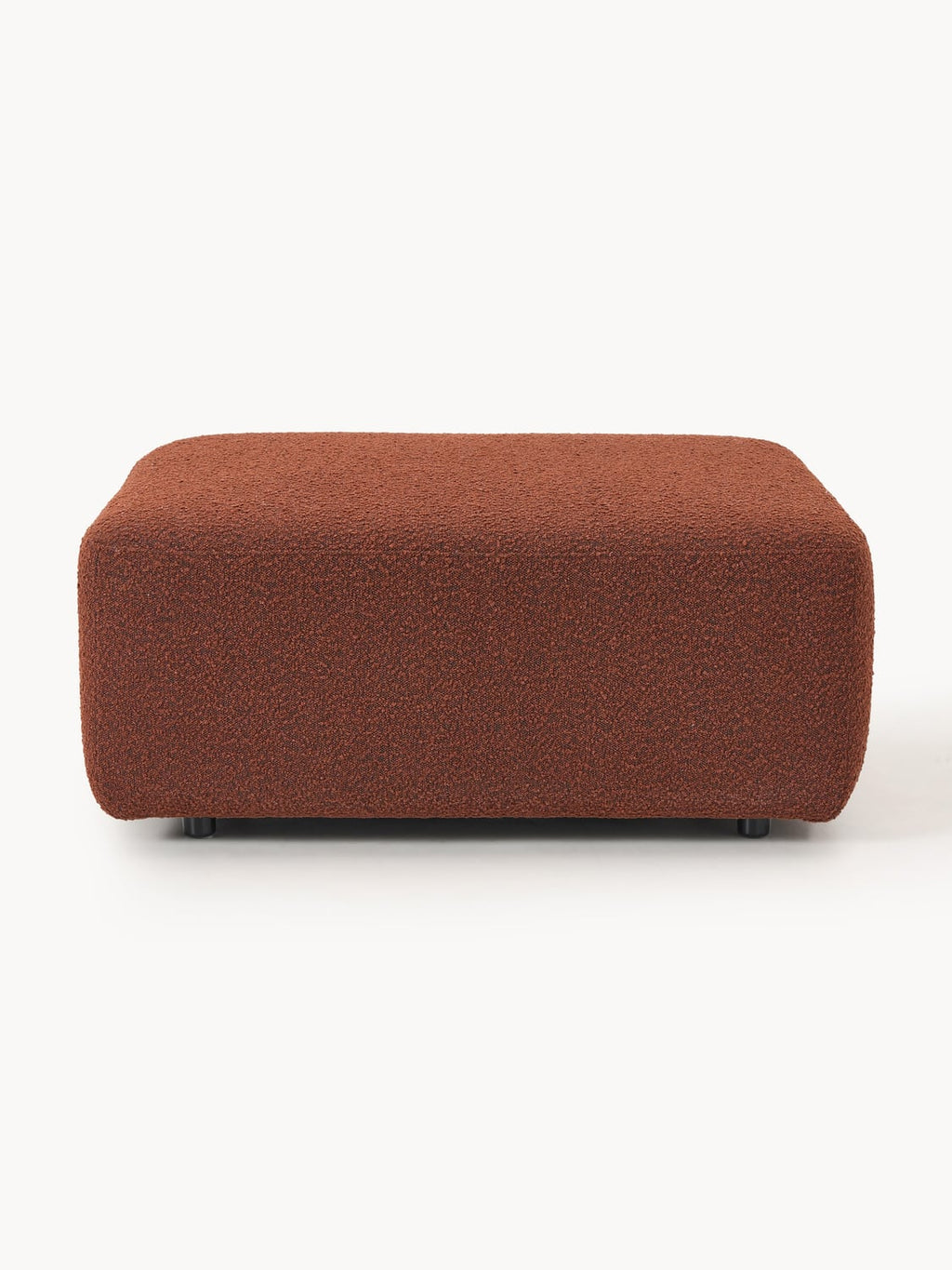 Anton Bouclé Sofa Ottoman — Brown