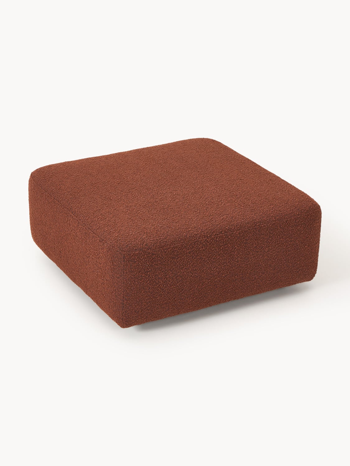 Anton Bouclé Sofa Ottoman — Brown