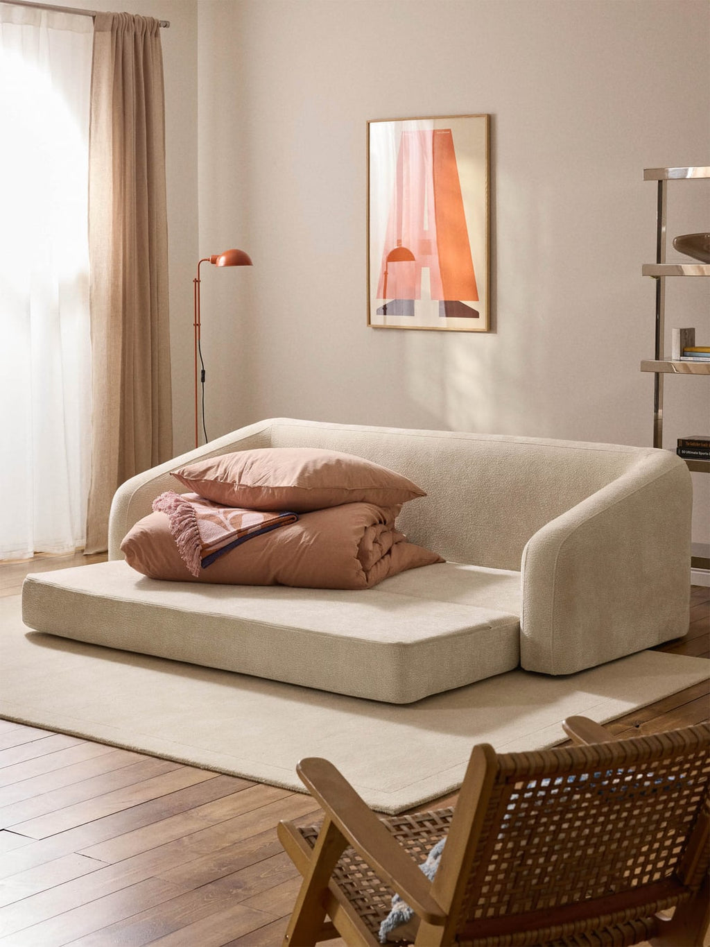 Eliot Sofa Bed (3-seater) — Off-White