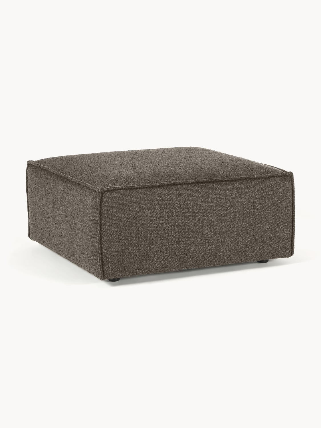 Lennon Sofa Ottoman in Bouclé — Dark Grey