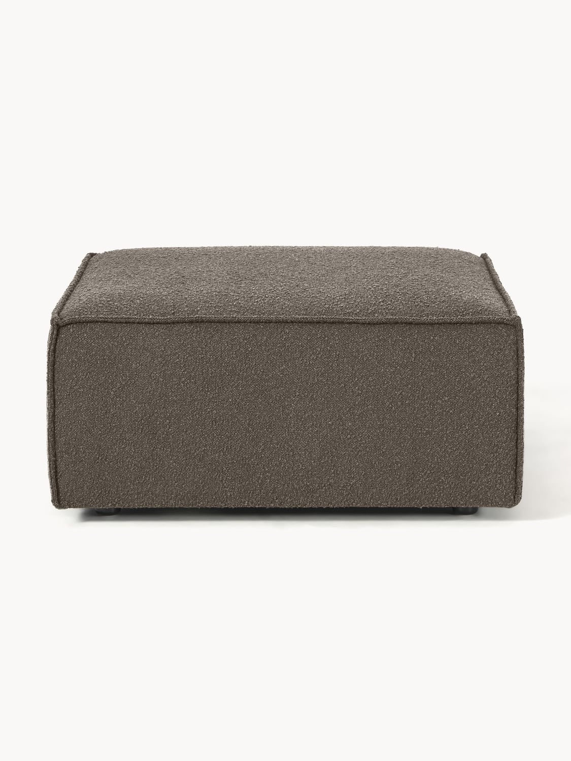 Lennon Sofa Ottoman in Bouclé — Dark Grey