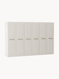Charlotte Modular Hinged-Door Wardrobe, 100 cm Width, in various sizes — Light Grey