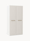 Charlotte Modular Hinged-Door Wardrobe, 100 cm Width, in various sizes — Off-White