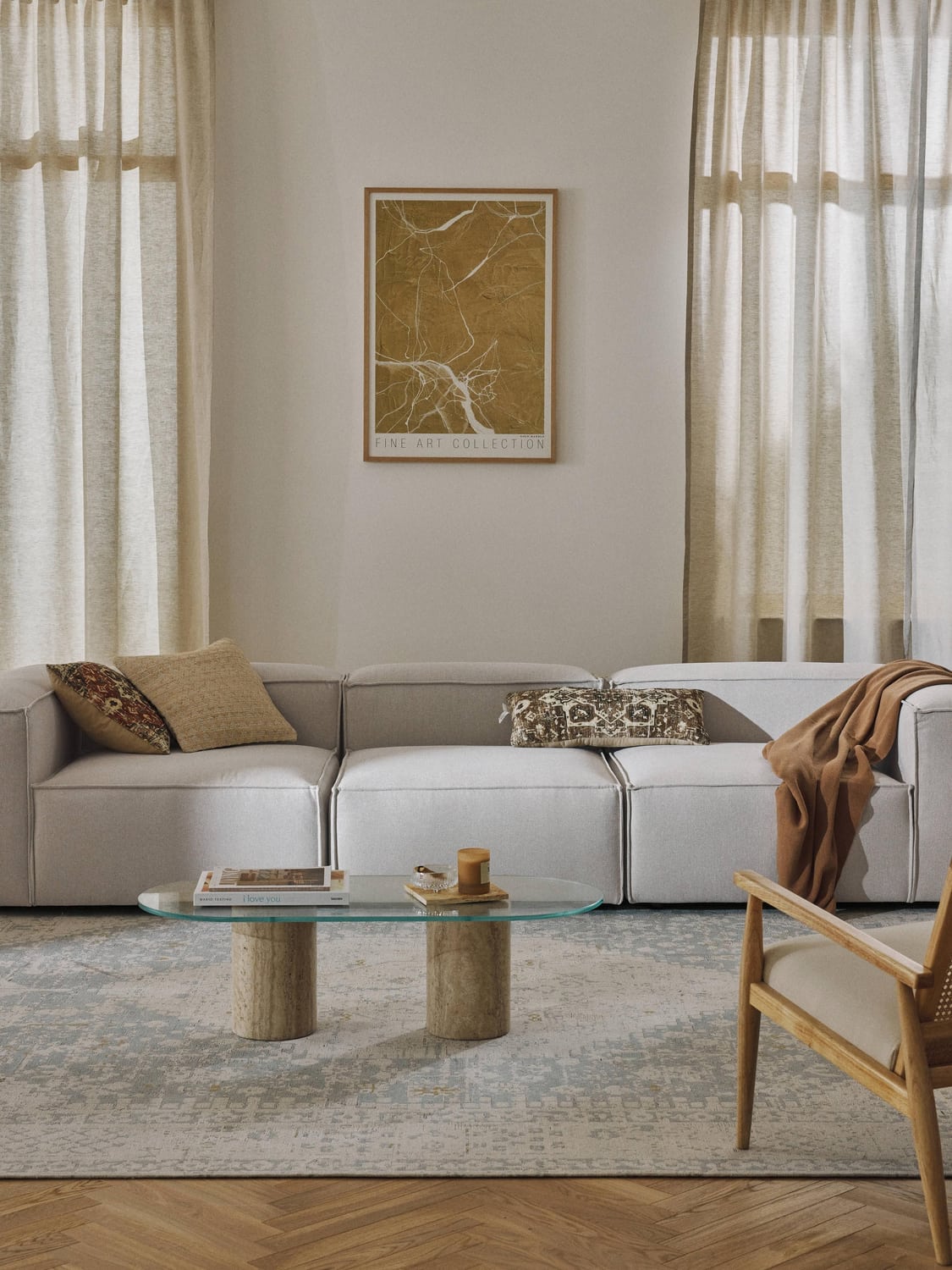Lennon Modular Sofa (4-seater) — Oatmeal