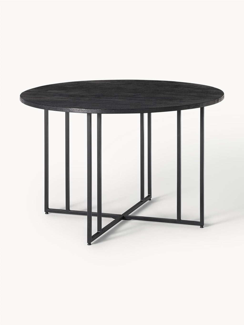 Luca Round Dining Table in Mango Wood, in various sizes — Lilac