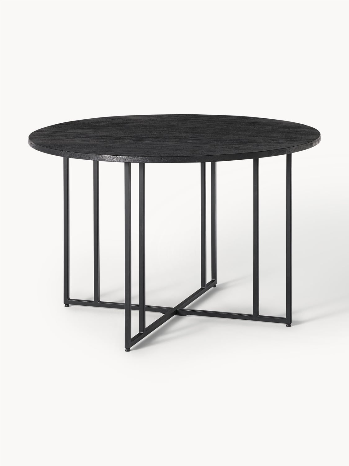 Luca Round Dining Table in Mango Wood, in various sizes — Lilac