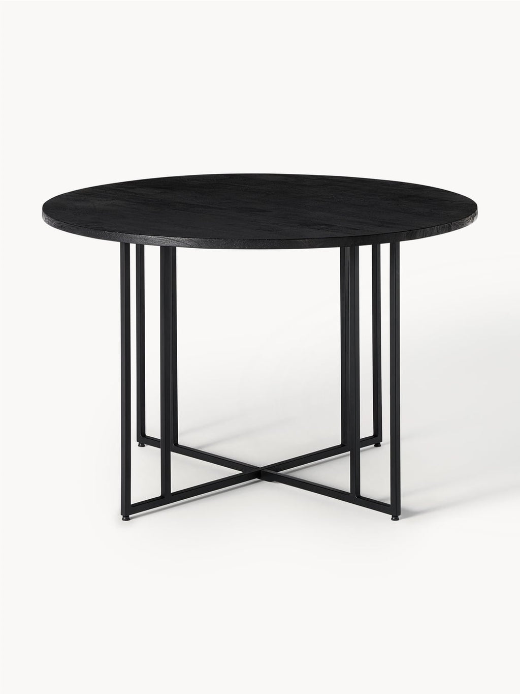 Luca Round Dining Table in Mango Wood, in various sizes — Lilac