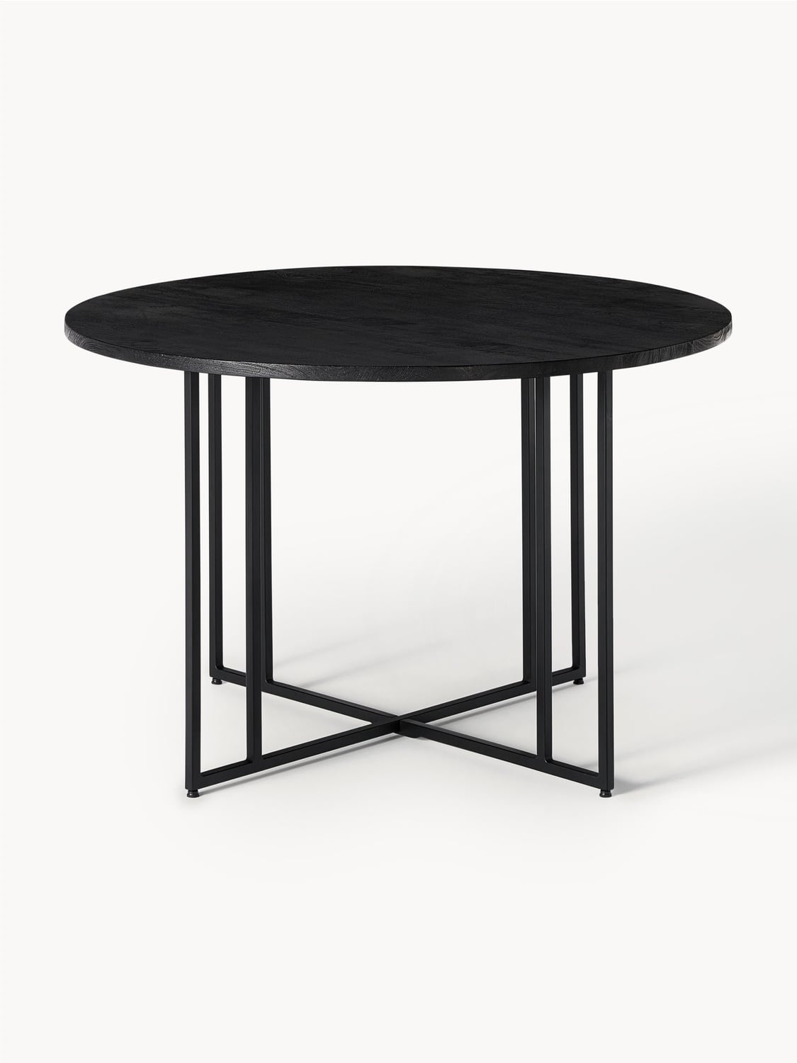 Luca Round Dining Table in Mango Wood, in various sizes — Lilac
