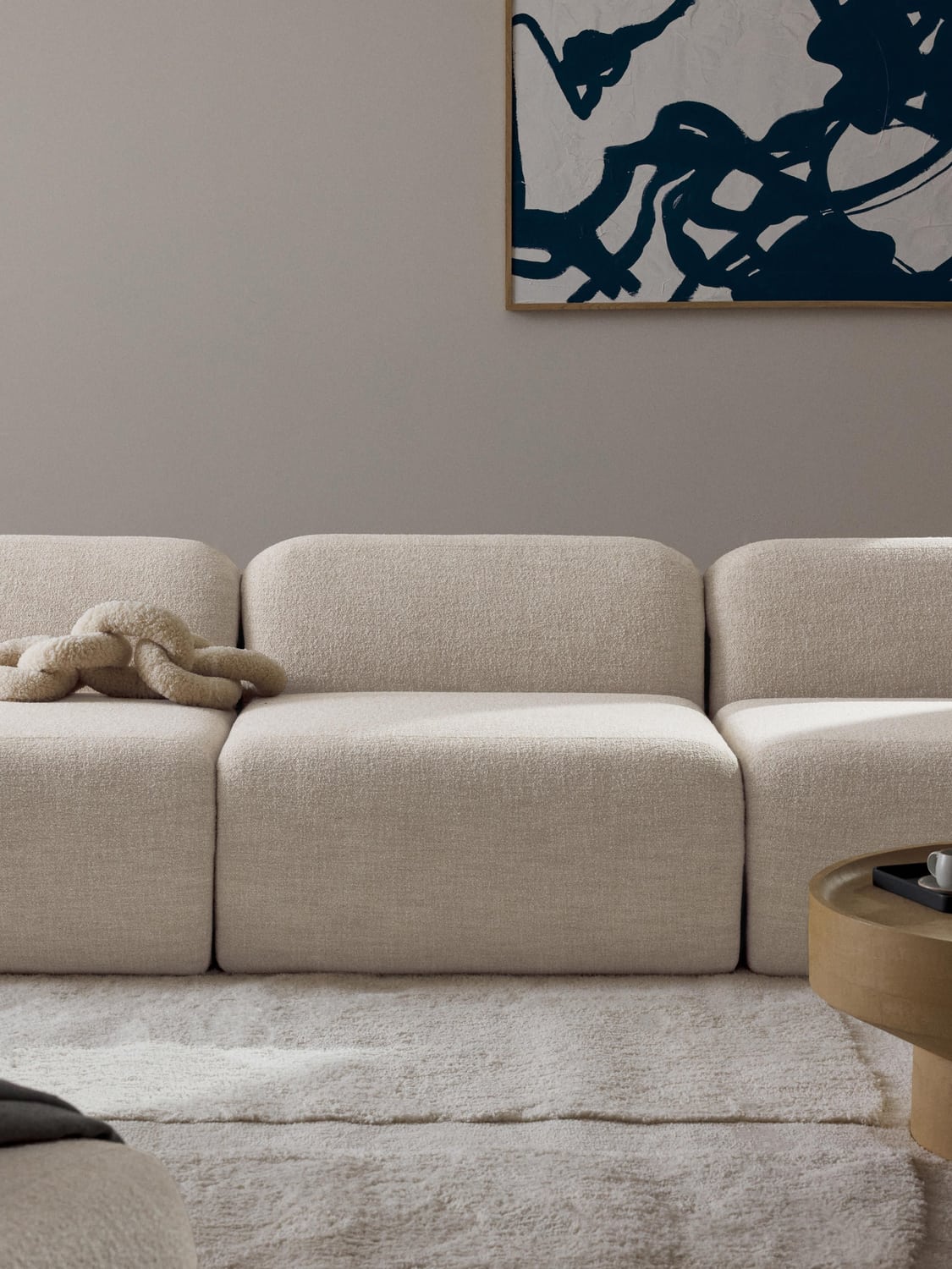 Wolke Bouclé Middle Module — Blush