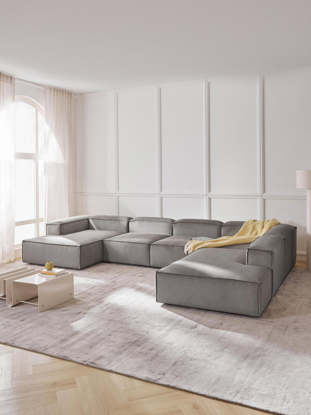 Lennon Modular XL Sofa in Corduroy — Sage