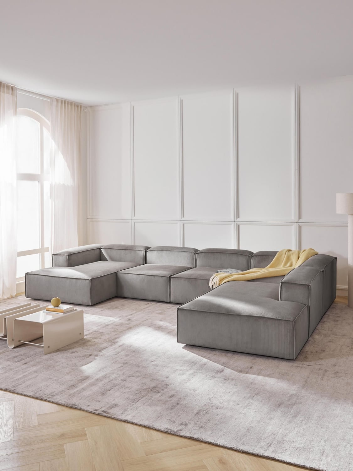 Lennon Modular XL Sofa in Corduroy — Sage