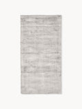 Jane Handwoven Viscose Rug — Light Grey