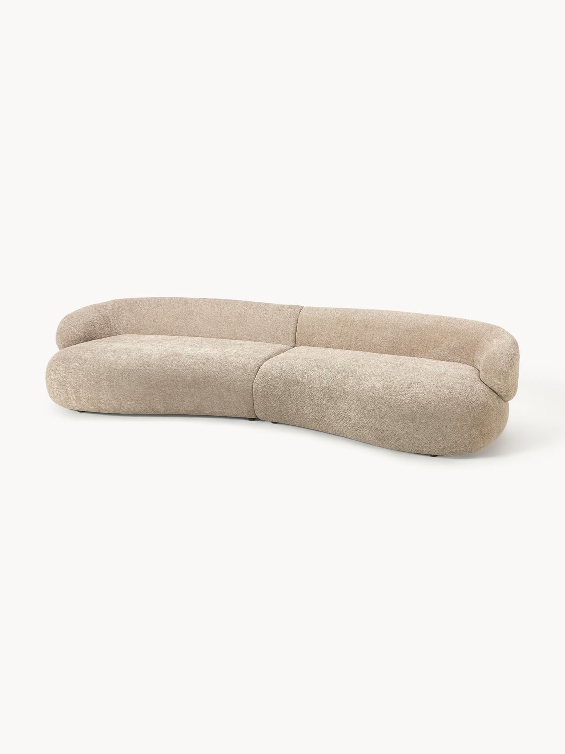 Alba Sofa (4-seater) in Teddy Bouclé — Oatmeal