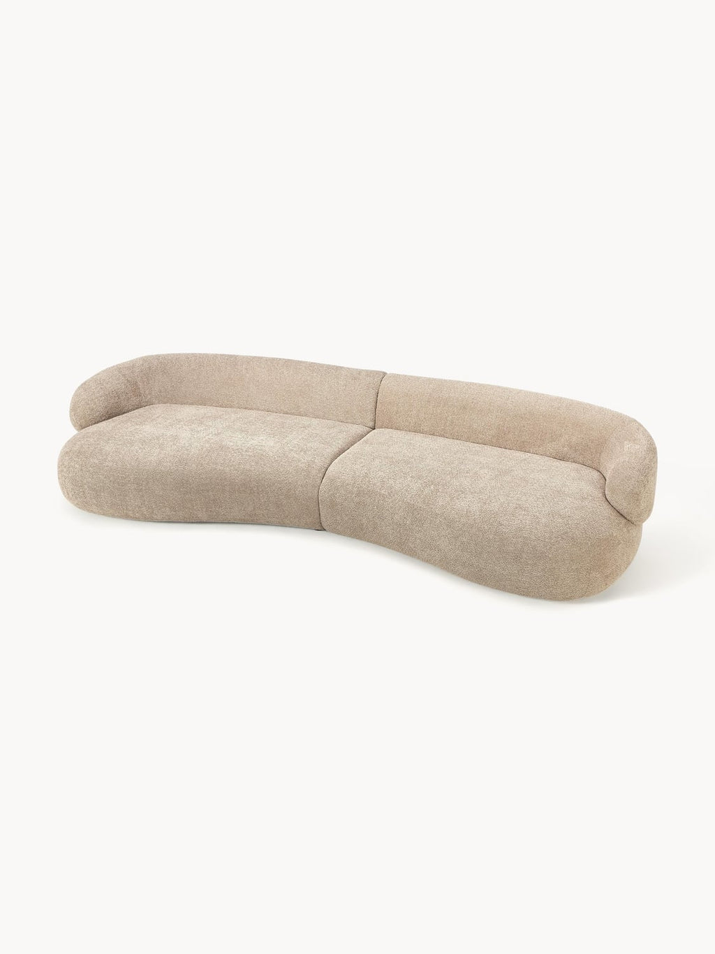 Alba Sofa (4-seater) in Teddy Bouclé — Oatmeal