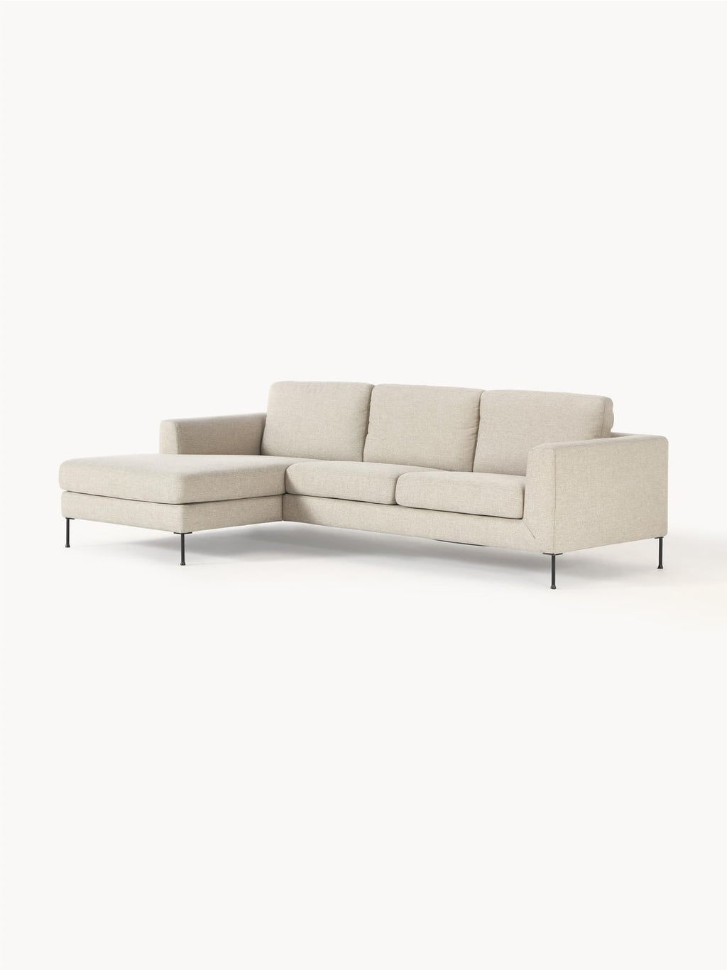 Cucita Corner Sofa (3-seater) — Light Grey