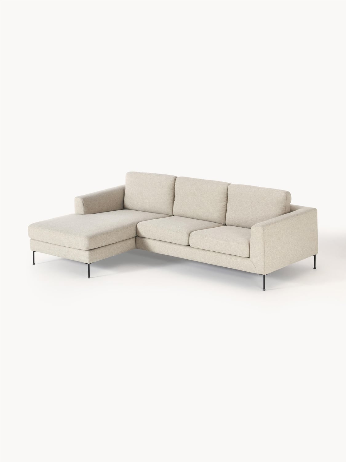 Cucita Corner Sofa (3-seater) — Light Grey