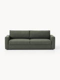 Tasha Bouclé-Sofa Bed (3-seater) with Storage — Green