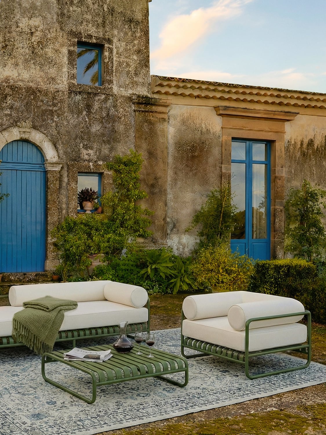 Caio Garden Lounge Chair — Sand Beige