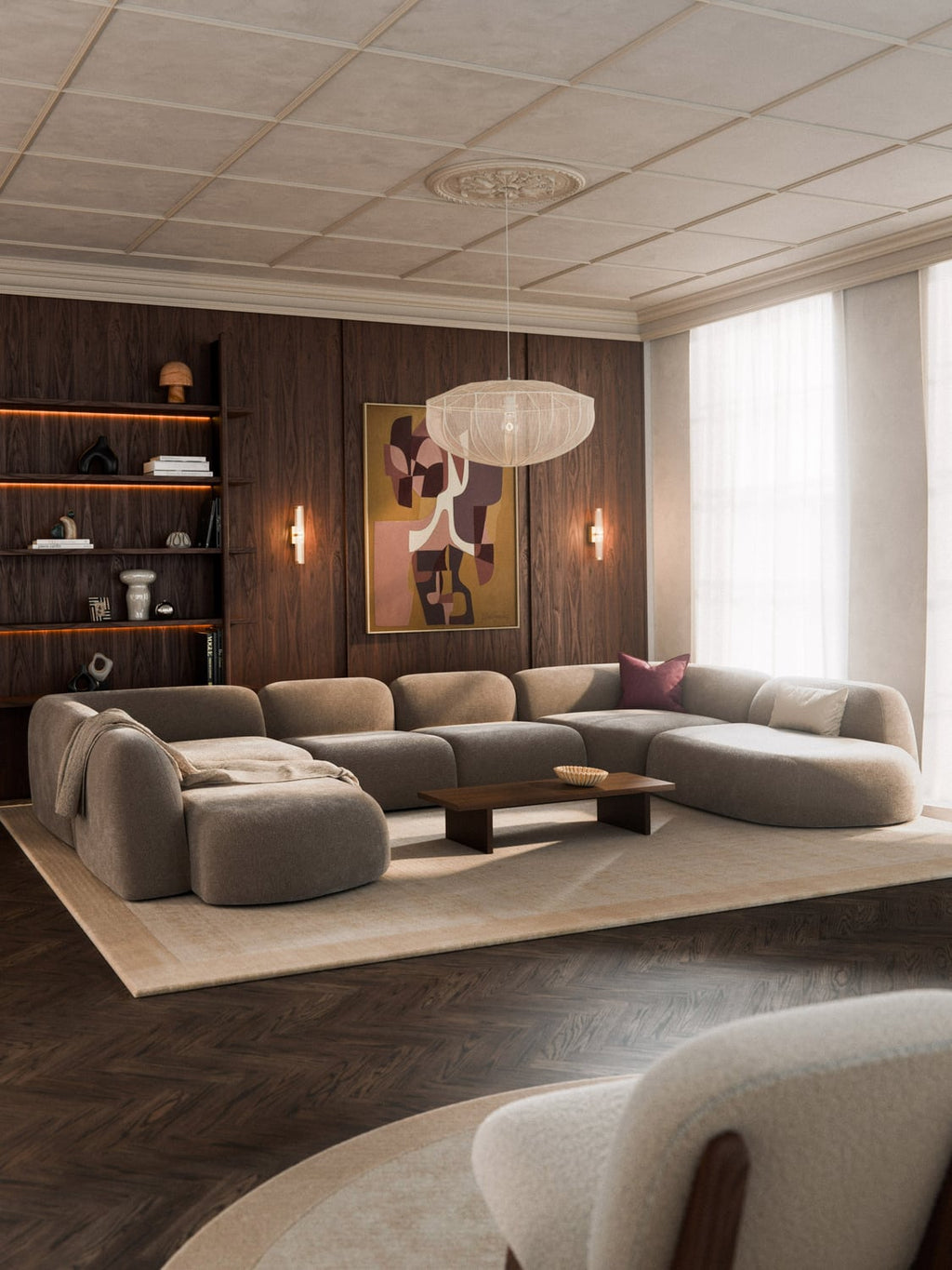 Wolke Modular XL Sofa — Oatmeal