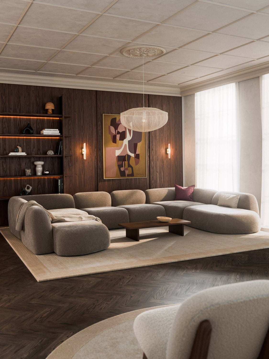 Wolke Modular XL Sofa — Oatmeal