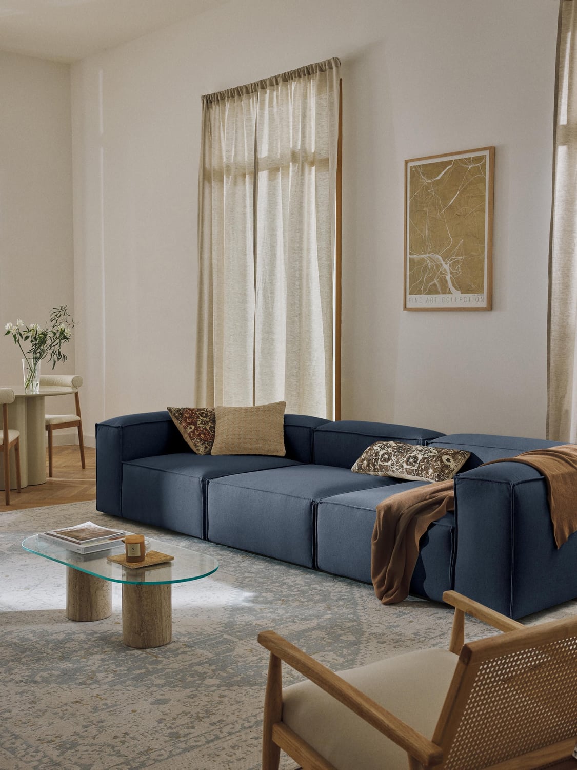 Lennon Modular Sofa (4-seater) — Petrol