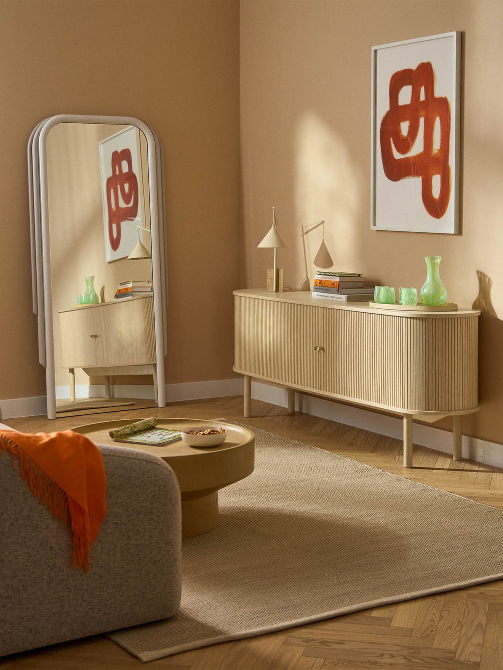 Lina Large Full-Length Mirror — Off-White