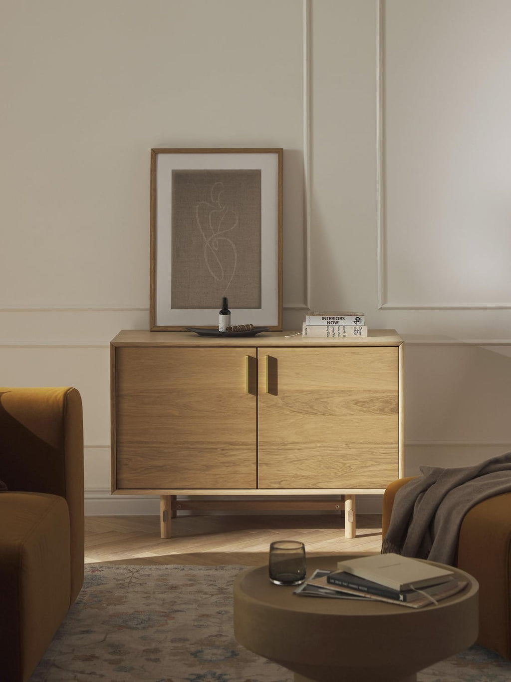 Diana Small Sideboard in Oak — Camel