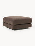 Tribeca Bouclé Sofa Ottoman — Brown