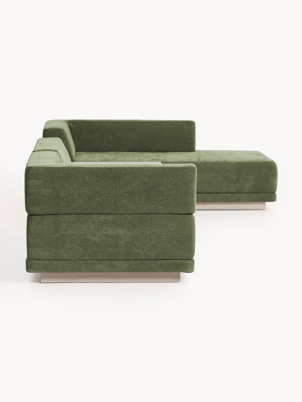 Colin Modular Corner Sofa (4-seater) with Coffee Table — Mushroom