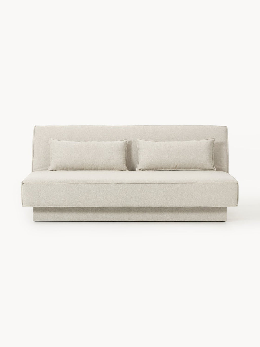 David Bouclé-Sofa Bed with Storage — Light Grey