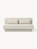 David Bouclé-Sofa Bed with Storage — Light Grey
