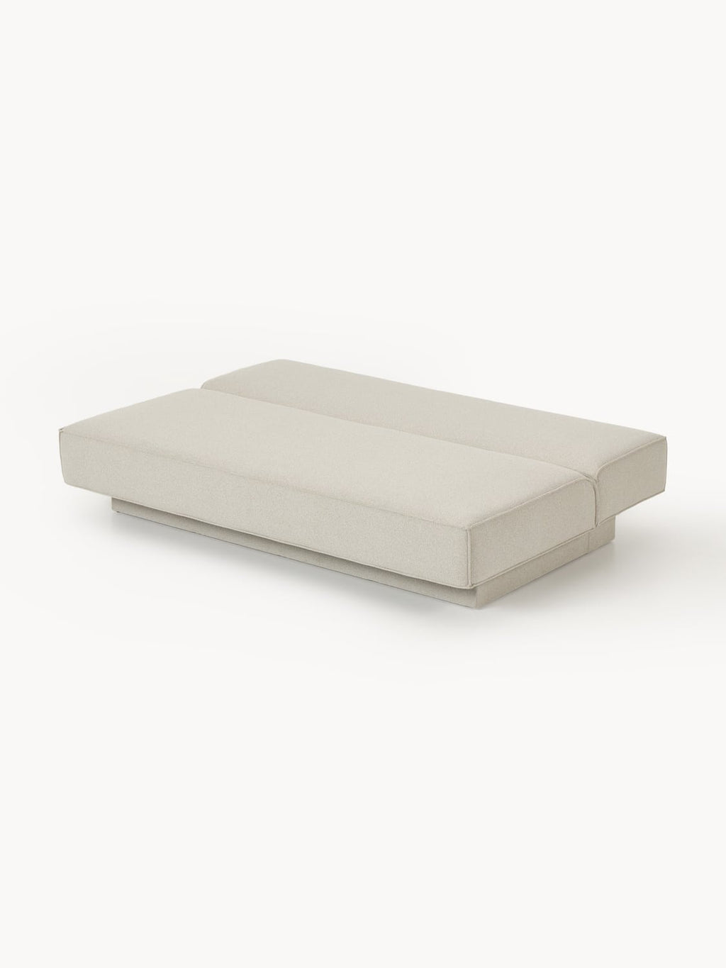 David Bouclé-Sofa Bed with Storage — Light Grey