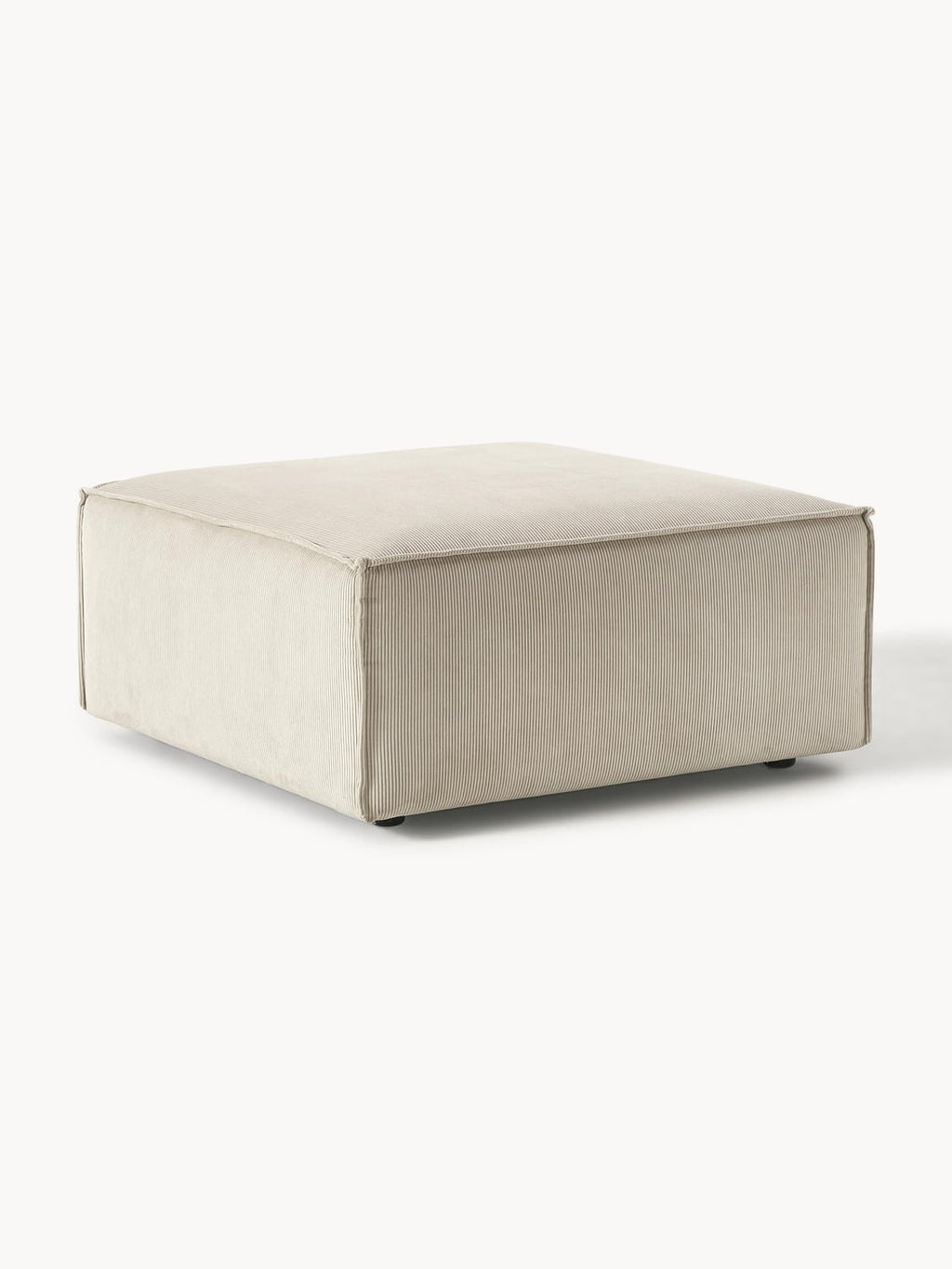 Lennon Sofa Ottoman in Corduroy — Oatmeal