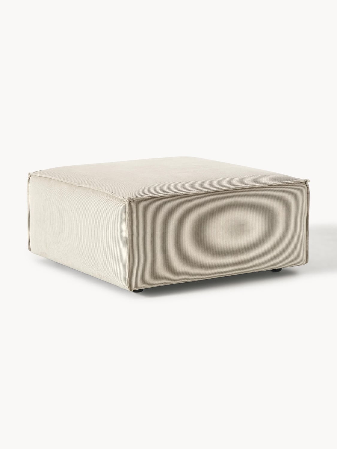 Lennon Sofa Ottoman in Corduroy — Oatmeal