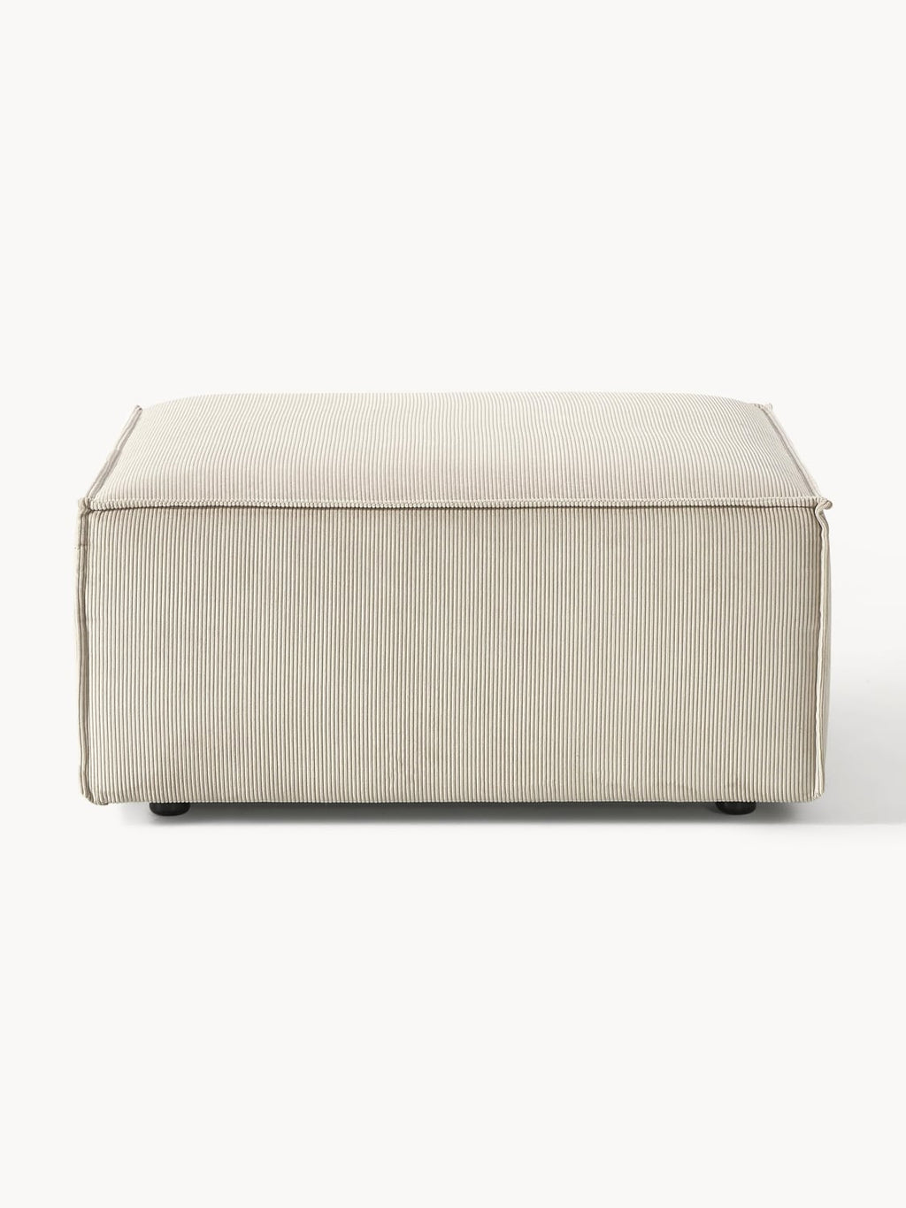 Lennon Sofa Ottoman in Corduroy — Oatmeal