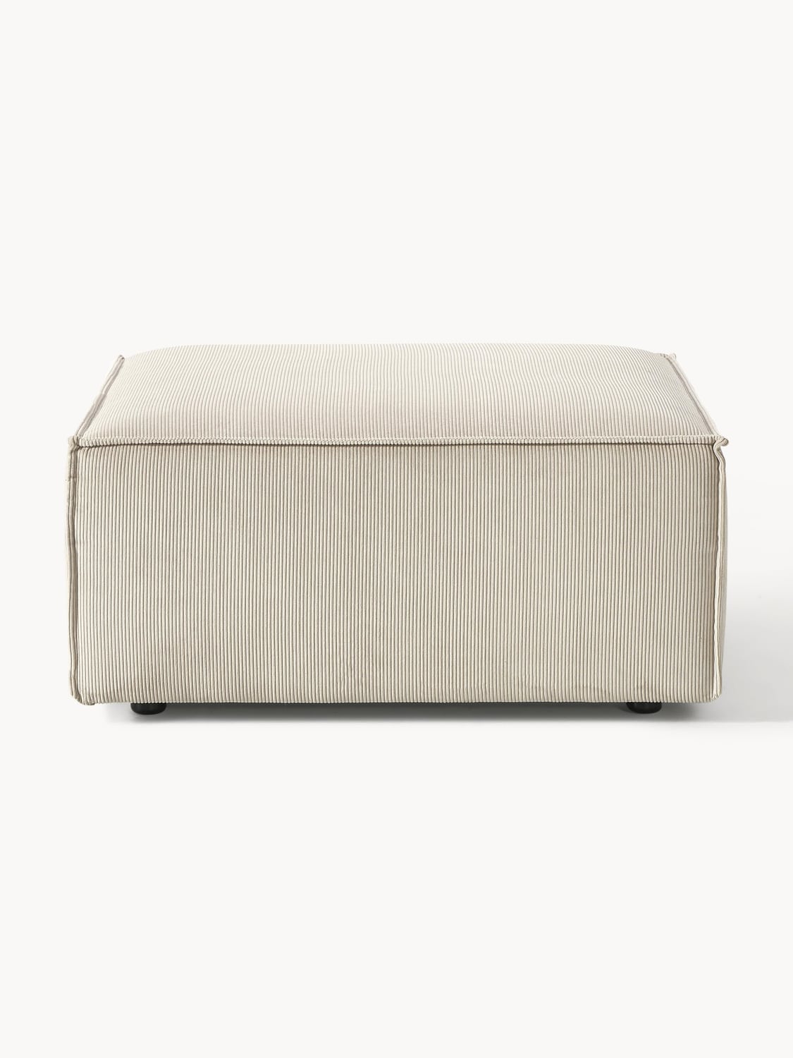 Lennon Sofa Ottoman in Corduroy — Oatmeal