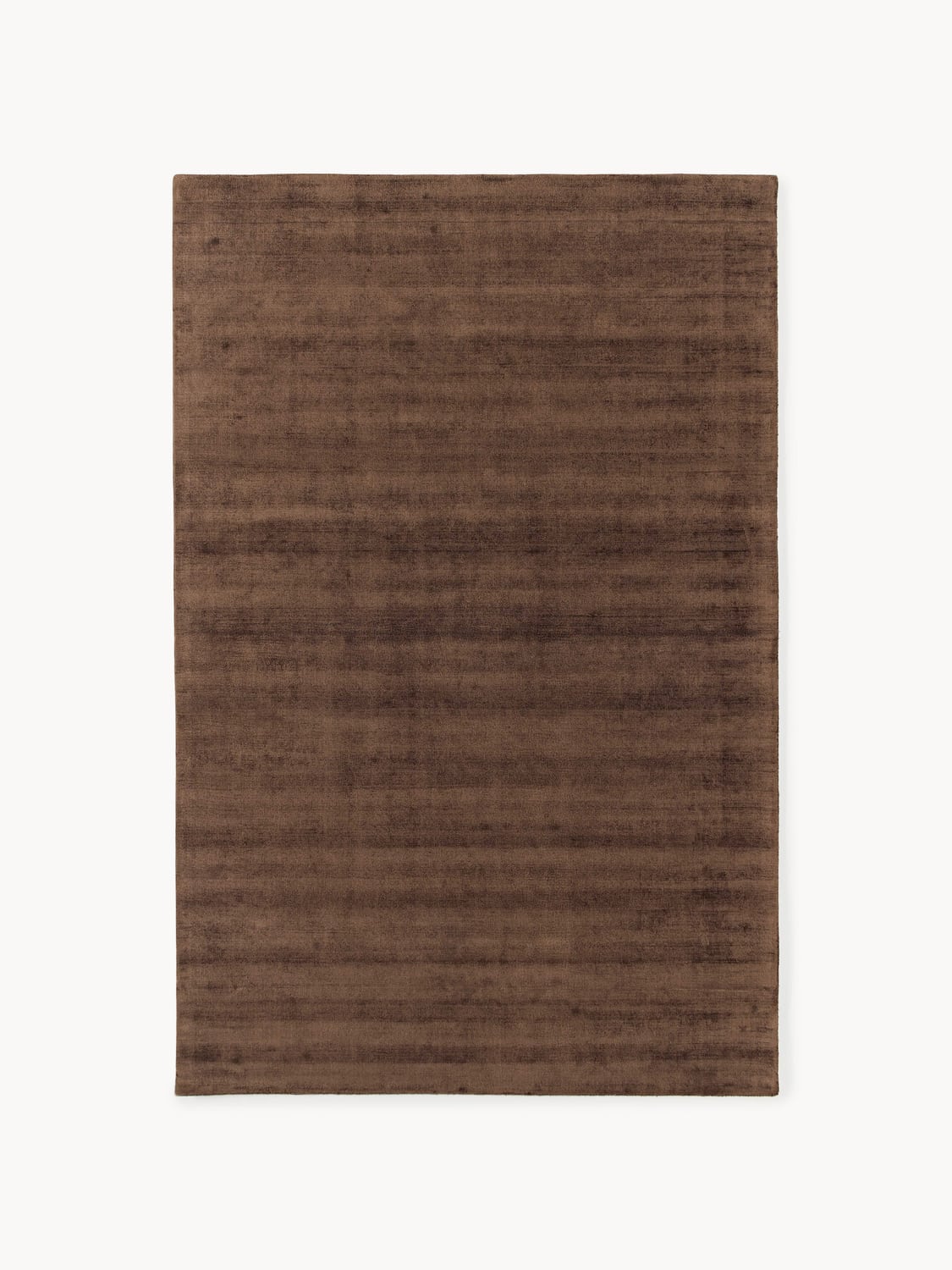 Jane Handwoven Viscose Rug — Chocolate