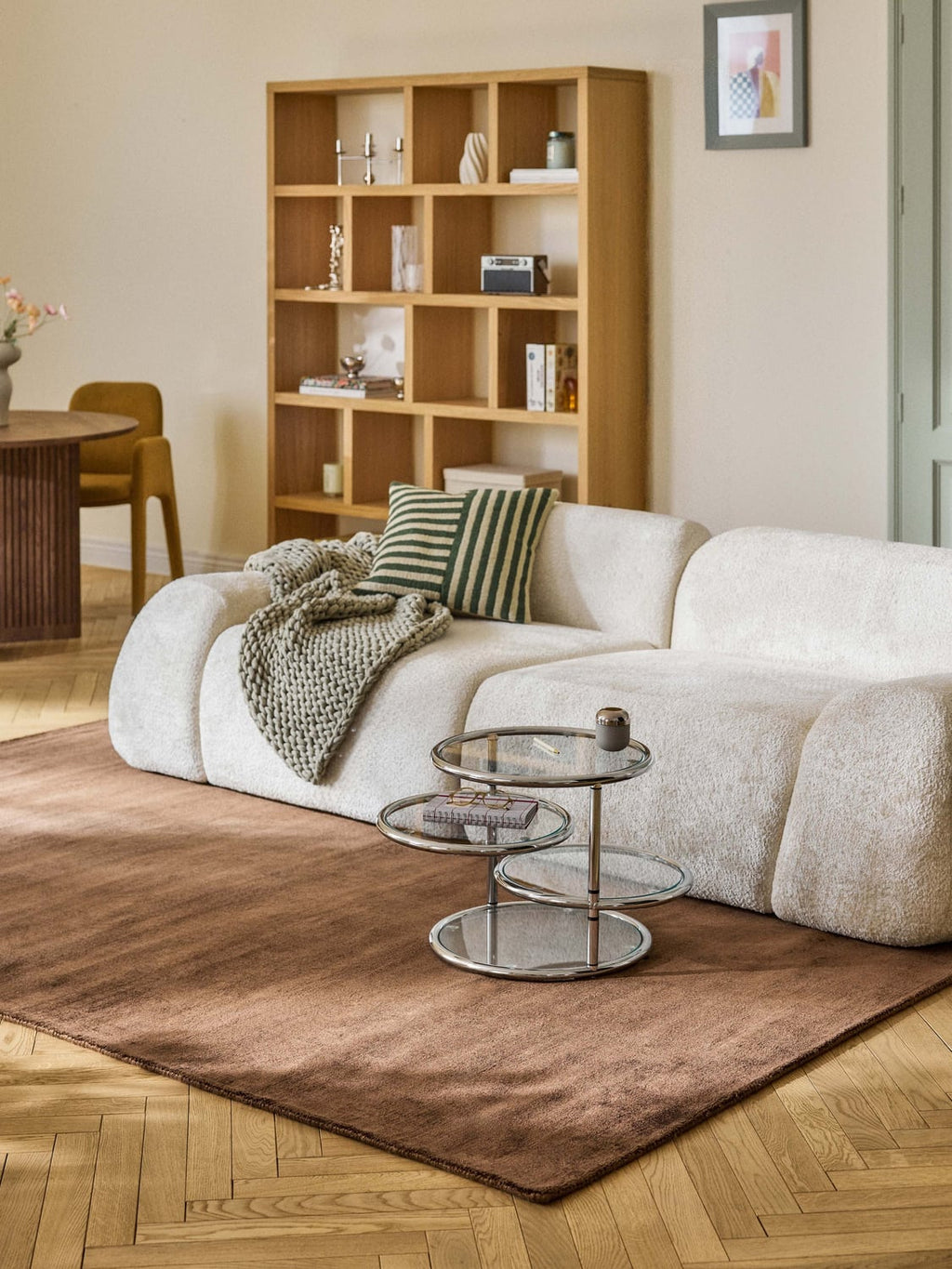 Jane Handwoven Viscose Rug — Chocolate