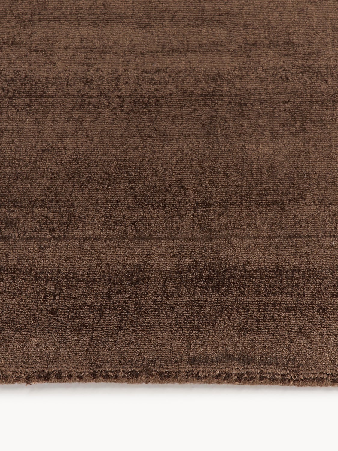 Jane Handwoven Viscose Rug — Chocolate