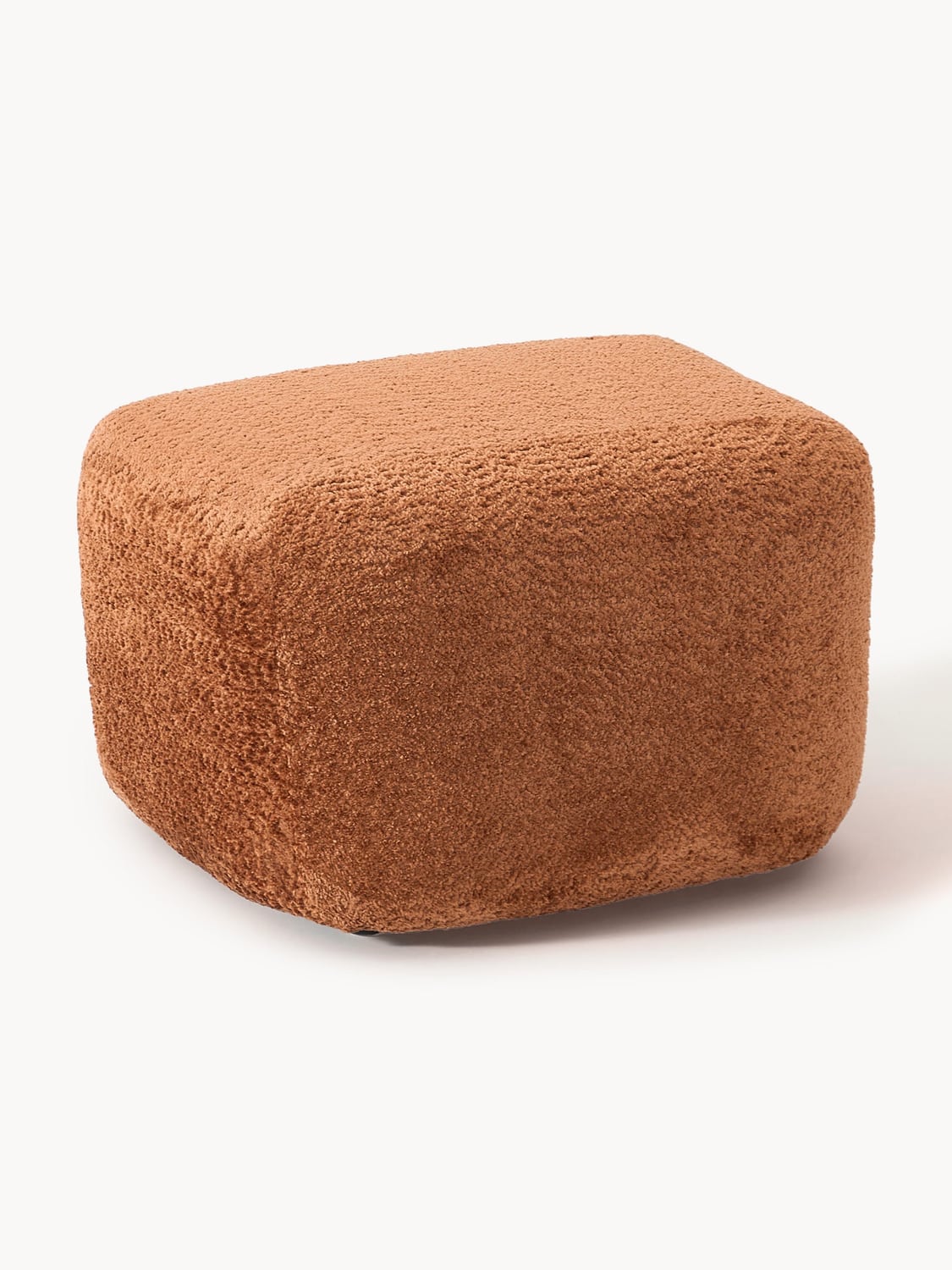 Wolke Sofa Ottoman in Teddy Bouclé — Cognac