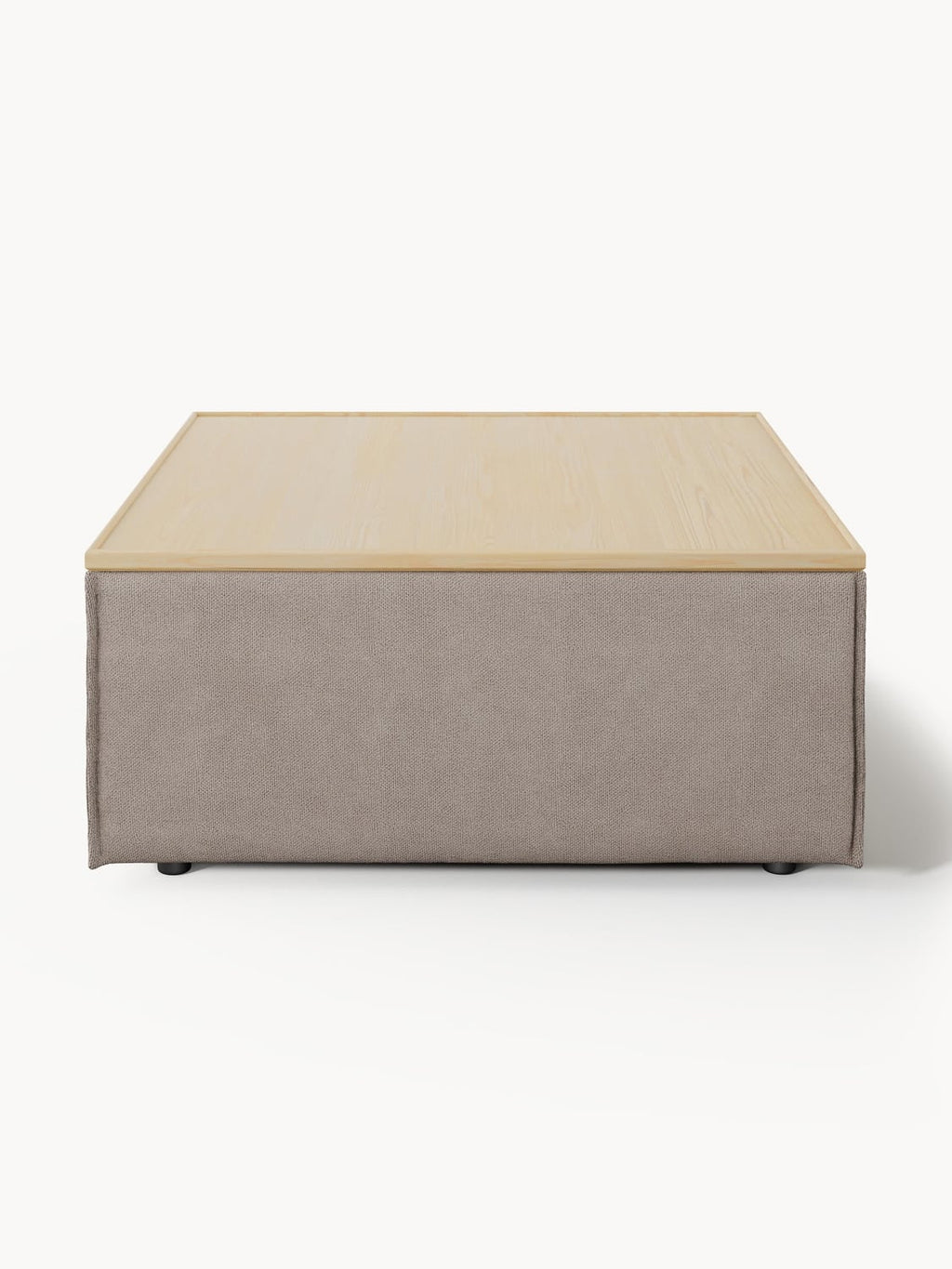 Lennon Sofa Ottoman with Storage — Warm Grey