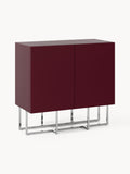 Joe Wood-Shoe Cabinet — Burgundy