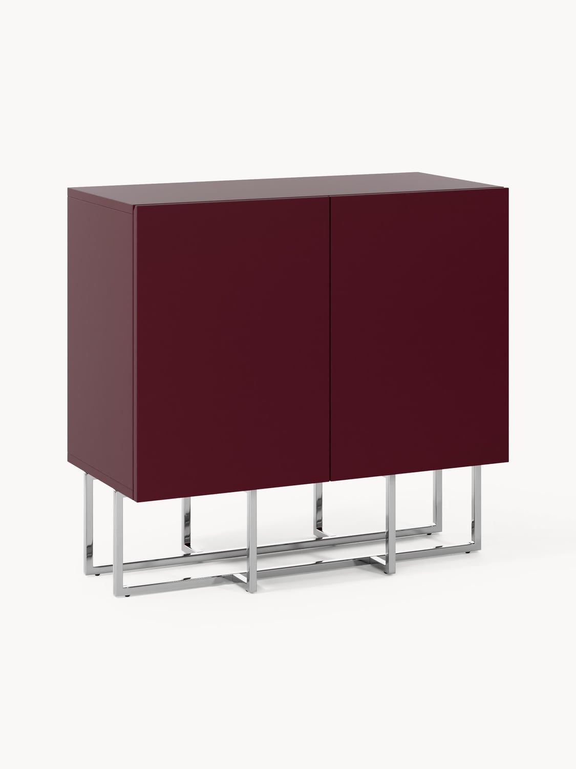 Joe Wood-Shoe Cabinet — Burgundy