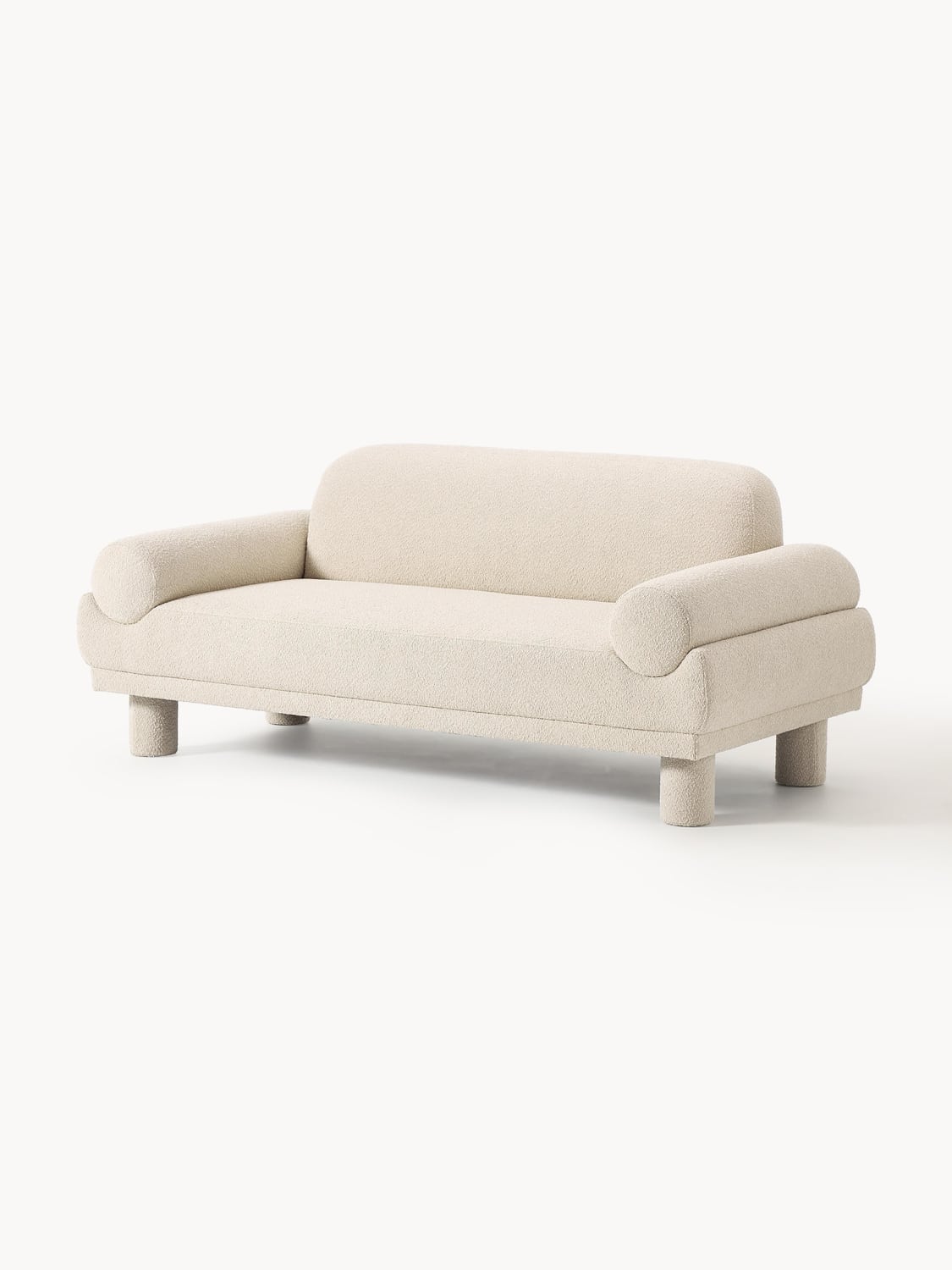 Lilo Bouclé Sofa (2-seater) — Blush
