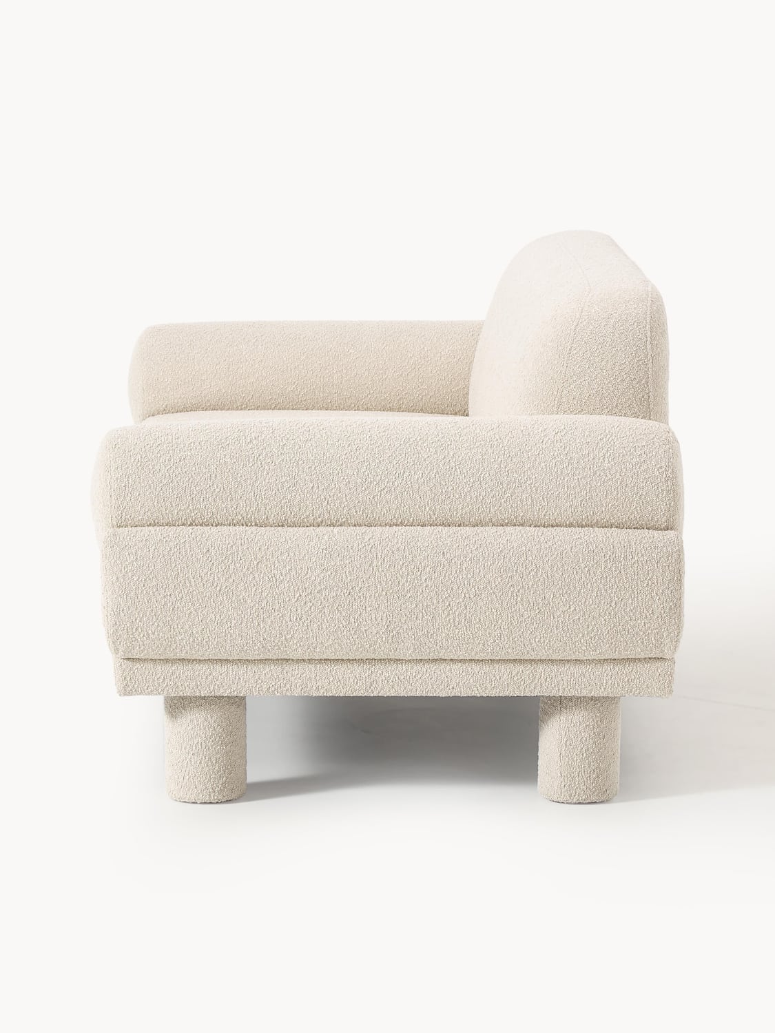 Lilo Bouclé Sofa (2-seater) — Blush