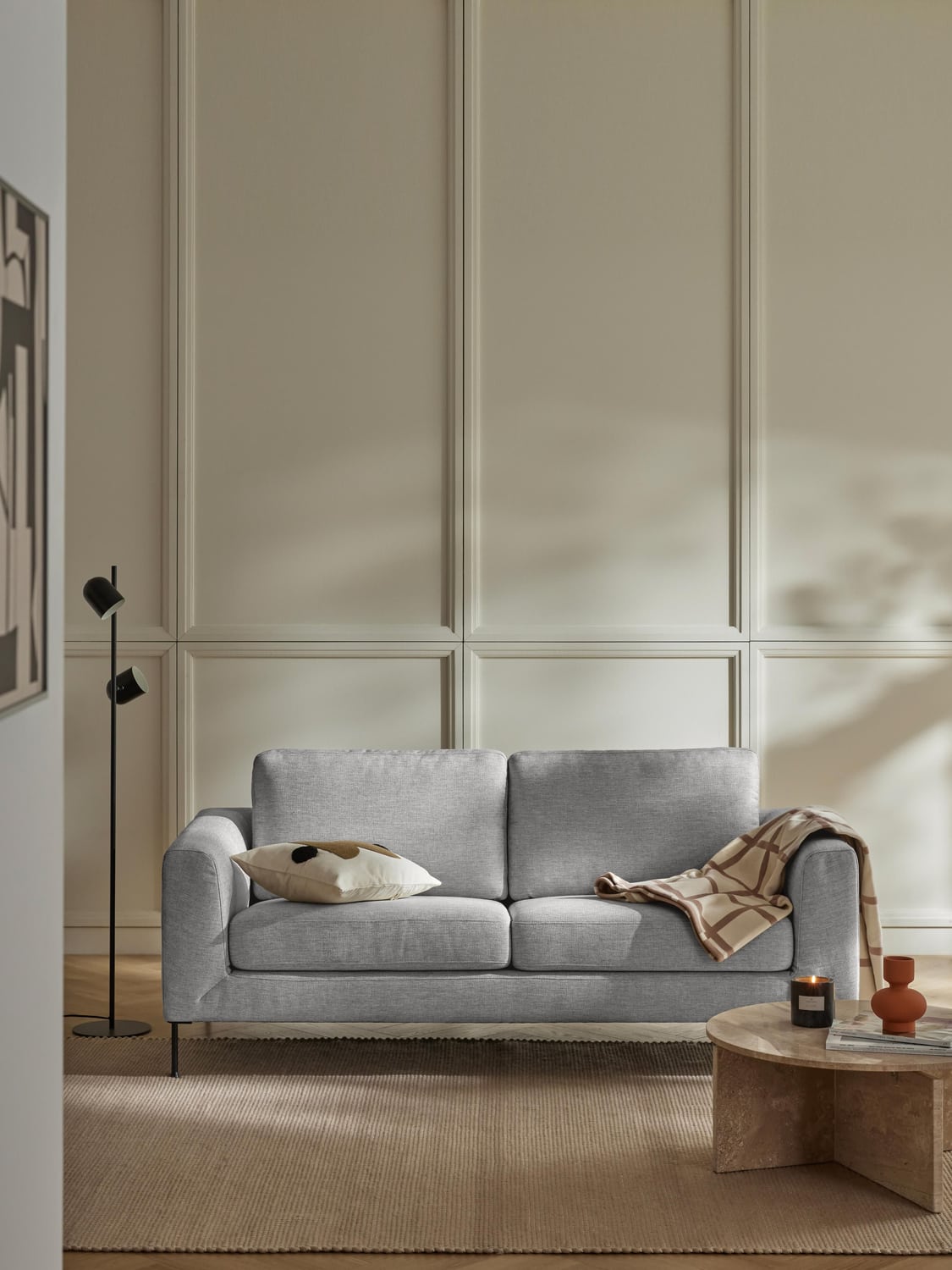 Cucita Sofa (3-seater) — Grey